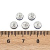 Brass Grade A Rhinestone Spacer Beads RSB035NF-15-2