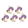 Autumn Theme Alloy Enamel Pendants ENAM-T009-46B-RS-3