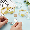 6Pcs 2 Colors Brass Bangle Makings FIND-GO0002-78-3