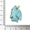 Synthetic Turquoise Carved Pendants G-G460-01G-01-3