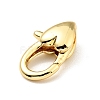 Brass Heart Lobster Claw Clasps KK-G416-47G-2