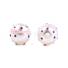 Spot Pattern Opaque ABS Plastic Imitation Pearl Enamel Beads KY-G020-02B-1