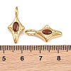 304 Stainless Steel Micro Pave Cubic Zirconia Pendants CU-CBAAD99-01G-B-3