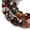 Dyed & Heated Natural Fire Crackle Agate Beads Strands G-P539-B01-15-4