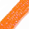 Electroplate Glass Beads Strands EGLA-A044-T1mm-L25-1