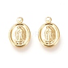 Brass Lady of Guadalupe Charms KK-L006-023G-1