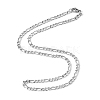 Tarnish Resistant Figaro Chain Necklace for Men NJEW-F027-03-1mm-3