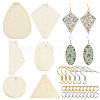 DIY Wooden Dangle Earring Making Kits DIY-SP0005-03-1