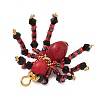 Halloween Theme Dyed Synthetic Turquoise & Glass Seed Beads Pendants PALLOY-MZ00774-7