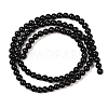 1 Strand Natural Black Onyx Beads Strands G-YW0002-57D-1