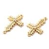 Brass Pave Clear Cubic Zirconia Connetor Charms KK-A180-05G-2