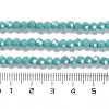 Electroplate Opaque Glass Beads Strands EGLA-A035-P4mm-A12-4