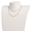Faceted Round Natural Spinel Beaded Necklaces NJEW-JN03215-01-5