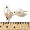 Natural Pearl Connector Charms FIND-C046-19C-G-3
