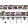 Electroplate Glass Beads Strands GLAA-G112-07G-4