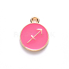 Alloy Enamel Pendants X-ENAM-S124-01B-03F-2