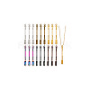 18Pcs 6 Colors Zinc Alloy Snuff Spoon AJEW-NB0006-13-7