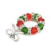 Christmas Theme Glass Pendants PALLOY-TA00163-4