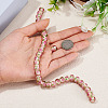 1 Strand Handmade Lampwork Inner Flower Rondelle Beads Strands LAMP-TA0002-72J-5