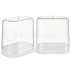 Transparent Plastic Minifigure Display Cases ODIS-WH0029-71-1