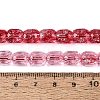 Transparent Crackle Glass Beads Strands GLAA-Q108-04A-08-4