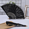 Plastic & Lace Folding Fan AJEW-WH0709-241B-3