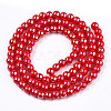 Electroplate Opaque Glass Beads Strands GLAA-T032-P4mm-AB04-3