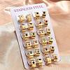 201 Stainless Steel Wide Huggie Hoop Earrings EJEW-D354-11G-1
