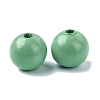Wood Large Hole European Beads X-WOOD-D027-01H-1
