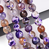 Dyed & Heated Natural Fire Crackle Agate Beads Strands G-N359-01A-05-1
