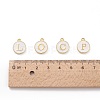 Initial Letter A~Z Alphabet Enamel Charms ENAM-X0018-07-3