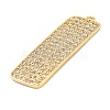 Brass Micro Pave Cubic Zirconia Pendants KK-L229-032G-2