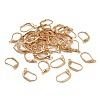 Brass Leverback Earring Findings KK-F824-007G-2