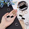 Acrylic with Flannelette Ring Displays RDIS-WH0006-04-3