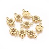 Tibetan Style Alloy Flower Links Connectors GLF5093Y-1