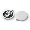 304 Stainless Steel Black Enamel Charms STAS-M102-17P-04-2