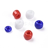 300G 6500pcs 3 Colors Independence Day Glass Seed Beads SEED-LS0001-01-3