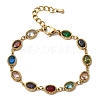 304 Stainless Steel Link Chain Bracelets for Women BJEW-A093-01B-G-4