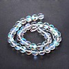 Synthetical Moonstone Round Beads Strands G-M049-8mm-02J-2