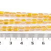 Electroplate Glass Beads Strands EGLA-D031-01Q-4