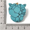 Synthetic Turquoise Pendants G-Z090-02G-06-3