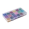 18 Colors Transparent Crackle Glass Beads CCG-X0011-02-6x8mm-5