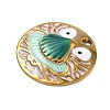 304 Stainless Steel Enamel Pendants STAS-A092-01C-G-2