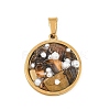 Natural Tiger Eye Chip and Plastic Pearl Pendants GG-CBA82D7-01G-04-1