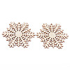 Undyed Natural Wooden Big Pendants X-WOOD-R271-03-2