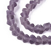 Frosted Transparent Glass Beads X1-GLAA-N016-4mm-02-3