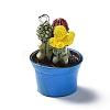 Cactus Pot Green Plant Resin Pendants CRES-B014-04-2