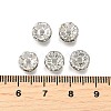 Brass Grade A Crystal Rhinestone Spacer Beads RB-A006-8MM-N-3