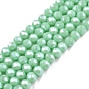 Electroplate Glass Beads Strands EGLA-A044-P4mm-A14-1