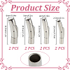 8Pcs 4 Styles Stainless Steel Bayonet Clasps STAS-DR0001-15P-2